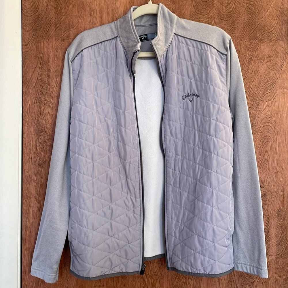Callaway Quilted Chest Full Zip Performance Jacket